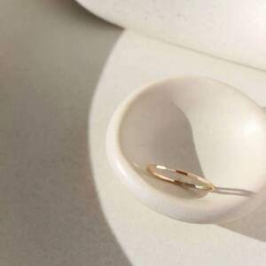 NEW TOKEN JEWELRY stacking ring in gold